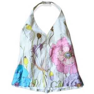 Trina Turk Flower Tank Top Y2K Blouse